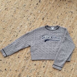 Rue21 Gray Cable Knit Sweater